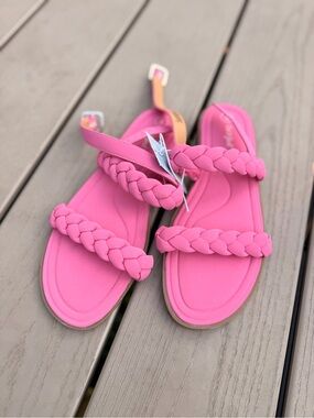 Cat & Jack Braided Strap Pink Women’s Sandals